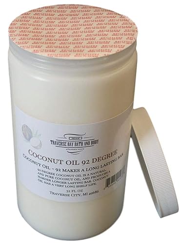 Miniatura 2 de Aceite de coco 92 Suministros para hacer jabón. Proyectos de bricolaje de 32 onzas líquidas.