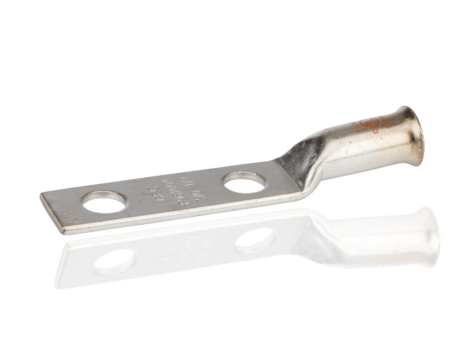 Cosse en cuivre à long corps 3/0 AWG raccord de compression double trou robuste