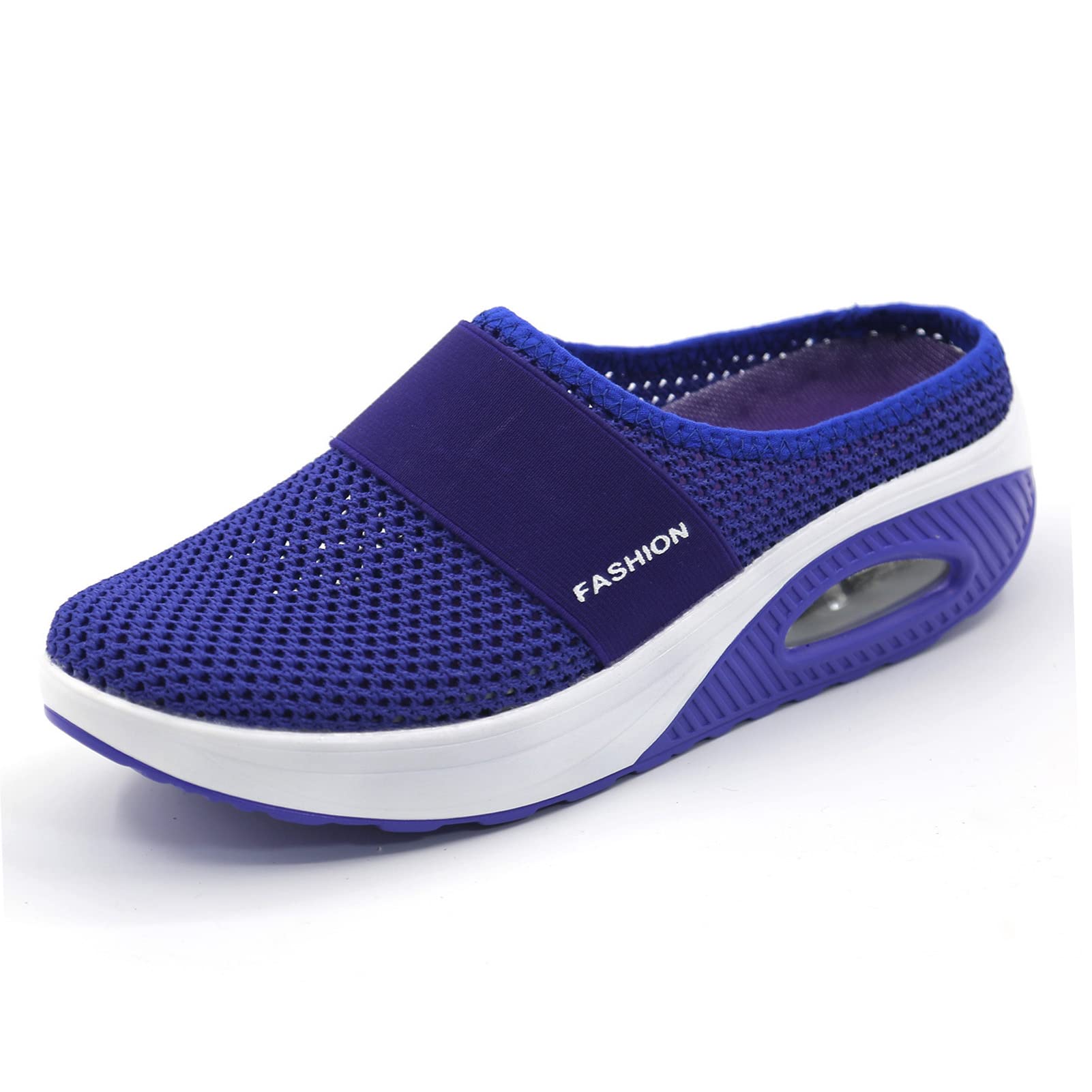 Diabetic Air-Cushion Slip-On Walking Shoes, Orthopedic Diabetic Slippers, with Arch-Support for Women