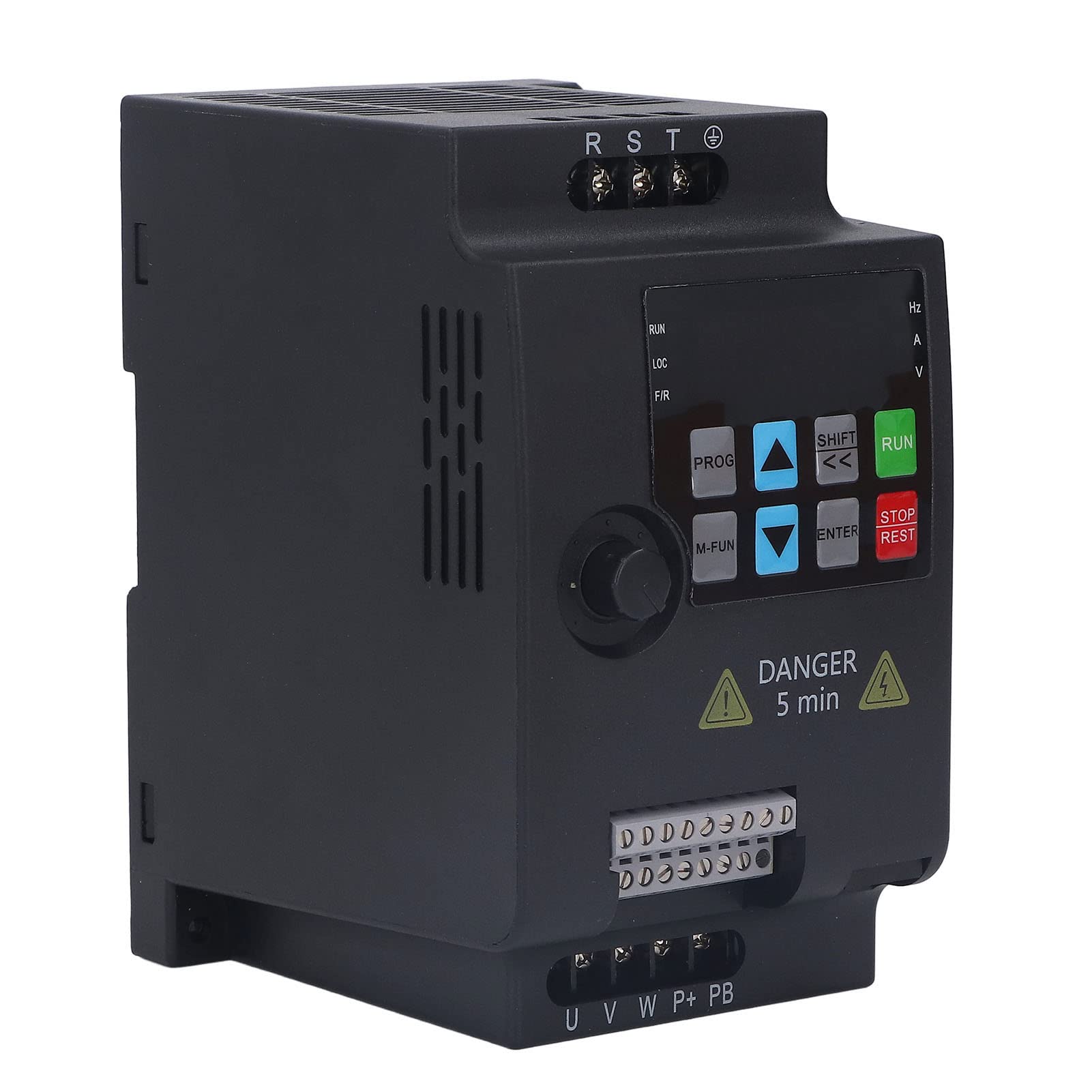 Regolatore di Frequenza Inverter Montato su Guida a Frequenza Variabile Trifase 1.5KW VFD Ingresso AC380V Uscita AC0-380V Per Centrale Elettrica di Manutenzione