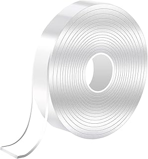 GUKOY Double Sided Tape Heavy Duty, Extra Large Nano Double Sided Adhesive tape, Clear Mounting Tape Picture Hanging Adhesive Strips,Removable Wall Tape Sticky Poster Tape Decor Carpet Tape