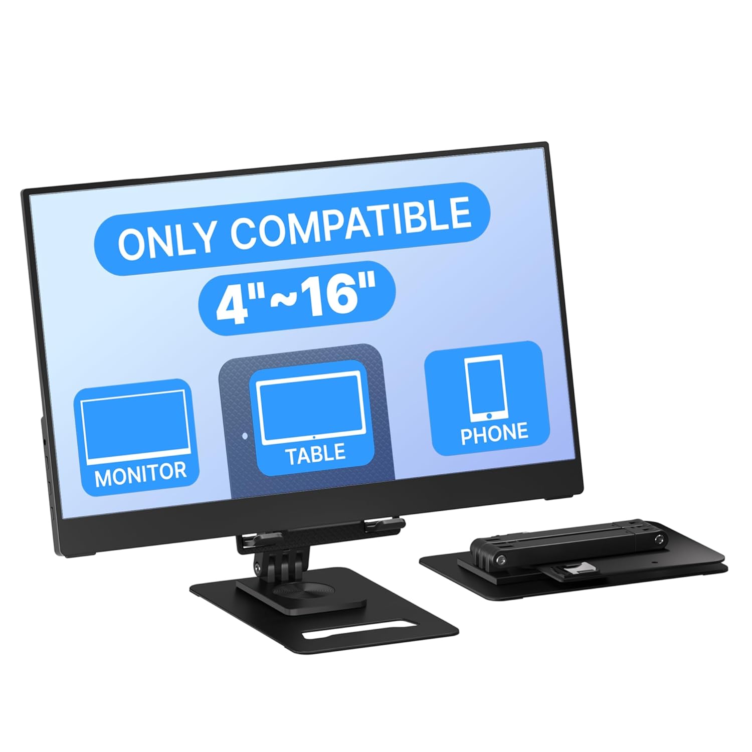 Ingnok Adjustable Tablet Stand Holder - Portable Monitor Stand Compatible with Portable Monitor Tablet Phone iPad Surface Pro