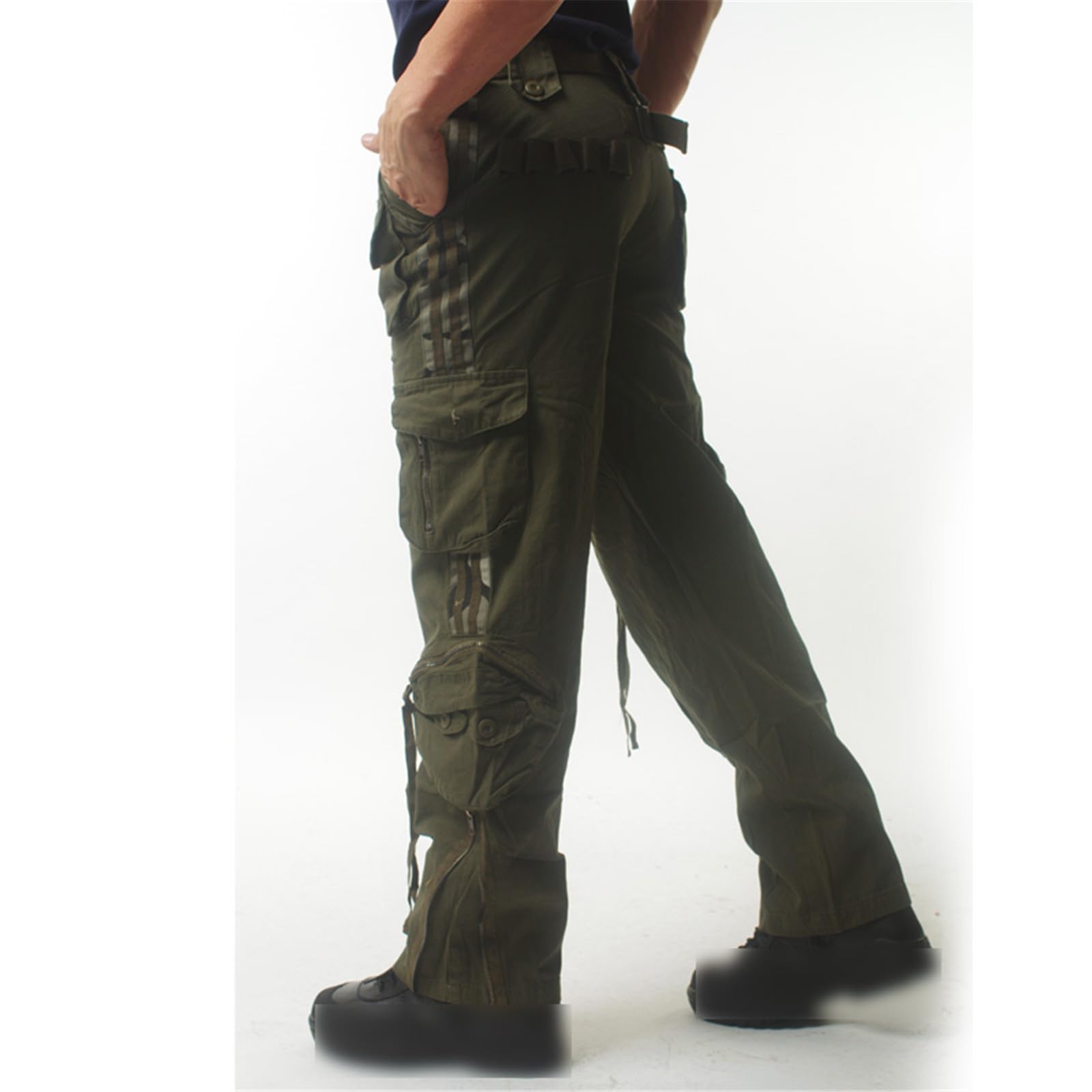 Pantaloni cargo per gli uomini Multi Pocket Pantaloni da uomo Casual Combat Work Pants Abbigliamento Camo1 Maschio