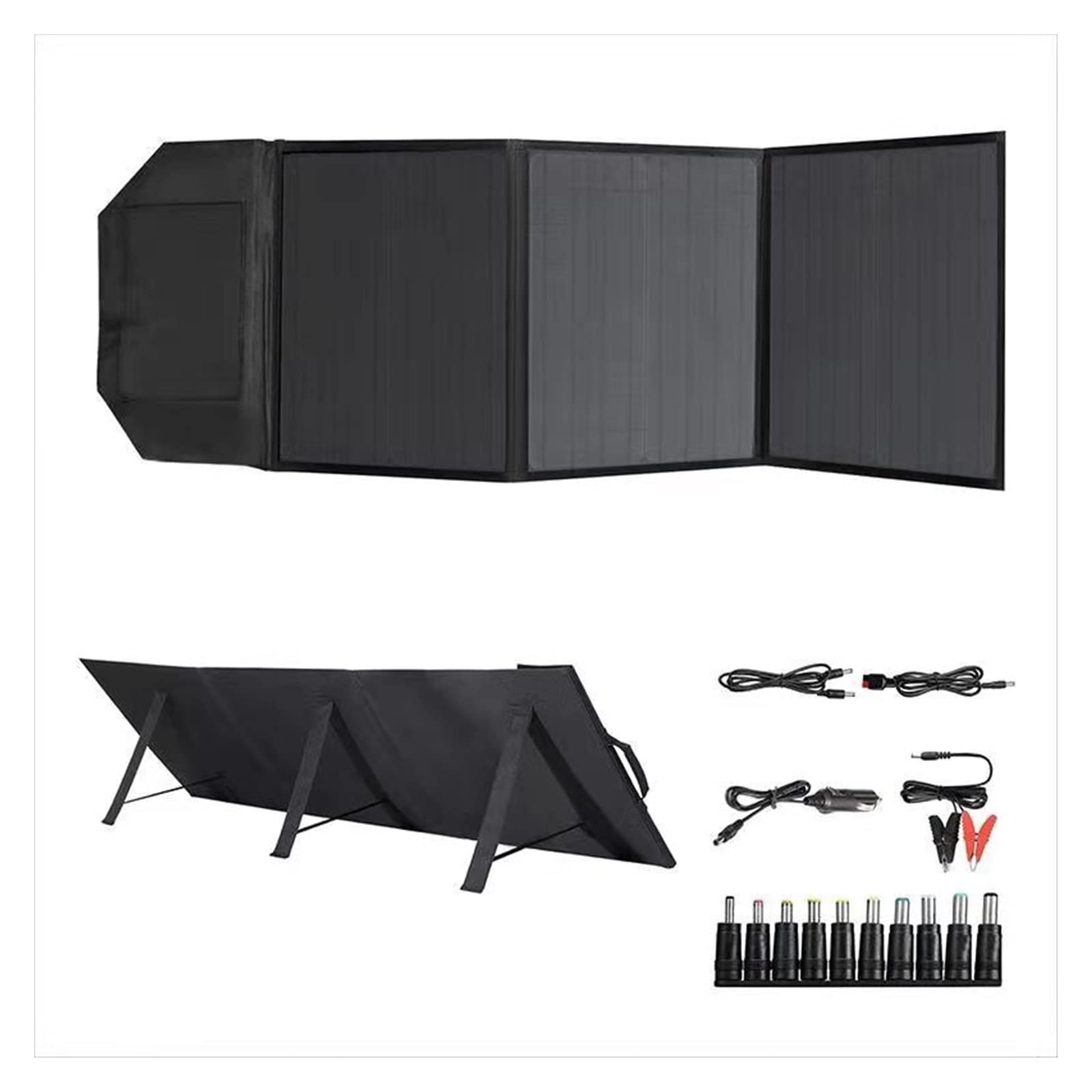 Pannello Solare Pannello Solare A Ricarica Rapida Pannello Solare Monocristallino da 60 W Pannello Solare Pieghevole Pannello di Generazione di Energia Solare for Esterni