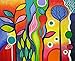 5D Diamond Painting Kit DIY Craft Set Full Drill Round - Abstract Flowers Landscape Art by USA Based Artist. 13" x 17" Inch Drill Area, 40x50cm Canvas. Pour-Spout Tray, Tweezers, Quality Fabric