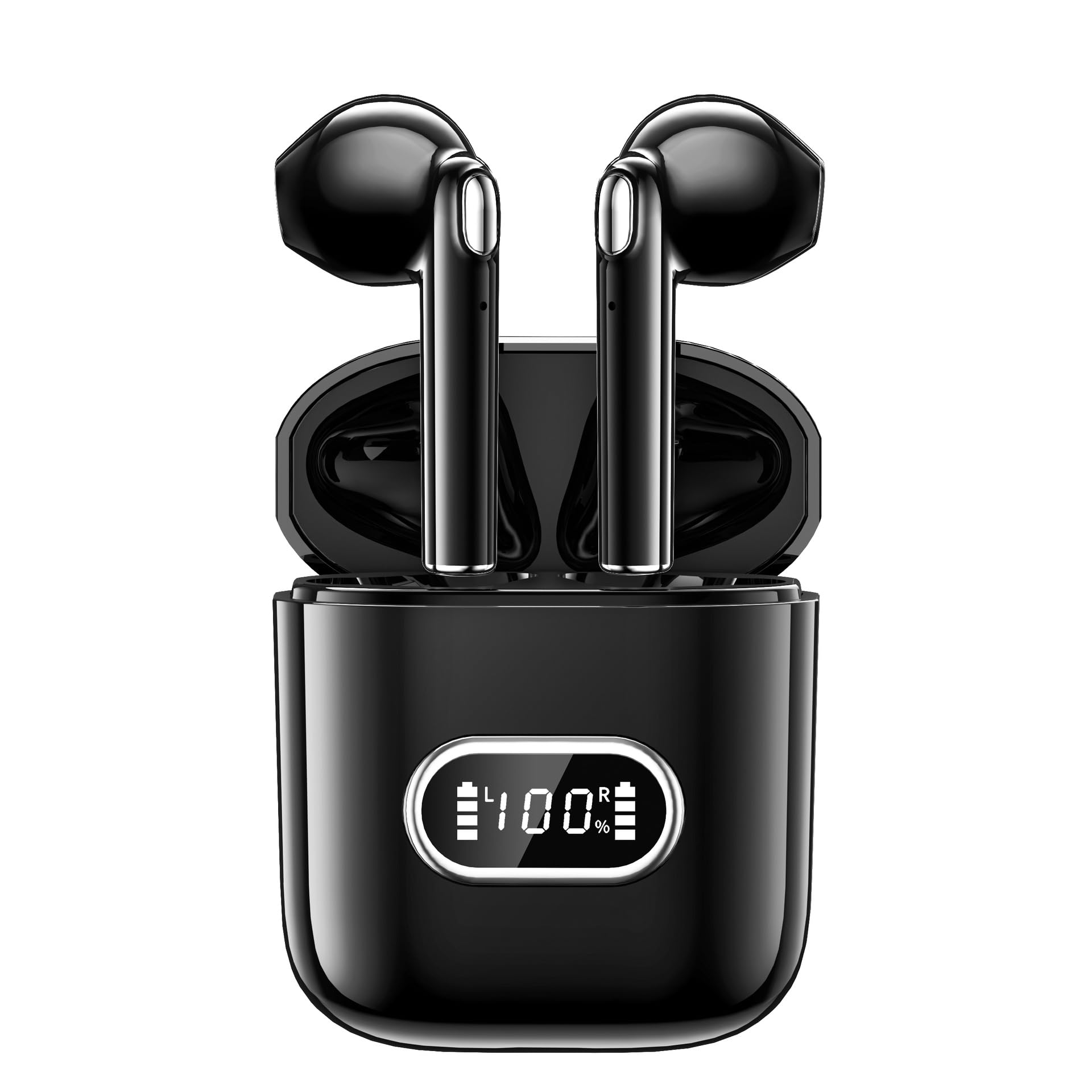 Bluetooth Headphones Wireless Earbuds in Ear Buds Sports Earphones Deep Bass with Dual LED Power Display Headset Light-Weight