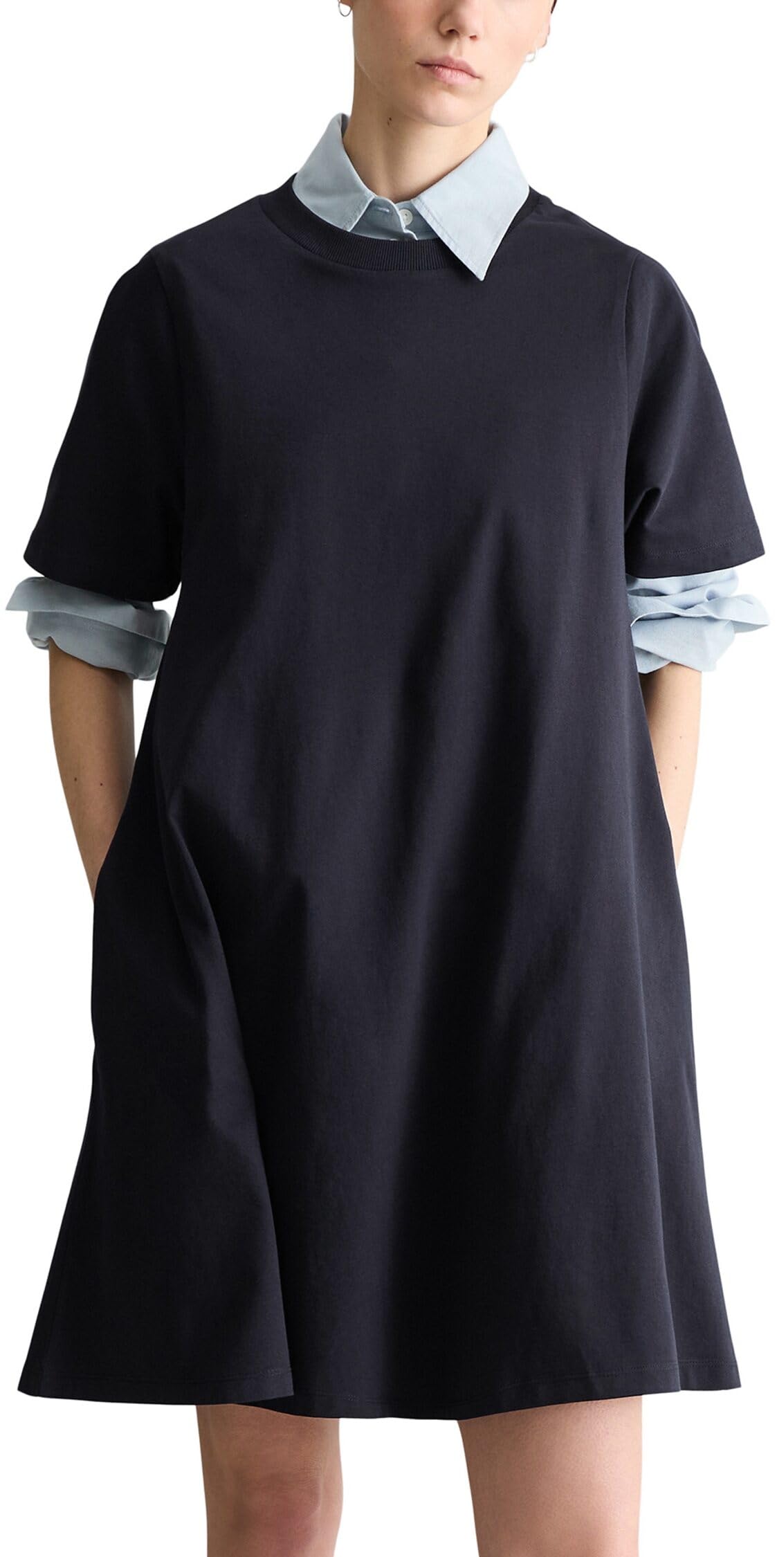 Marc OߴPolo Denim Damen Jerseykleid aus Baumwolle Relaxed Fit