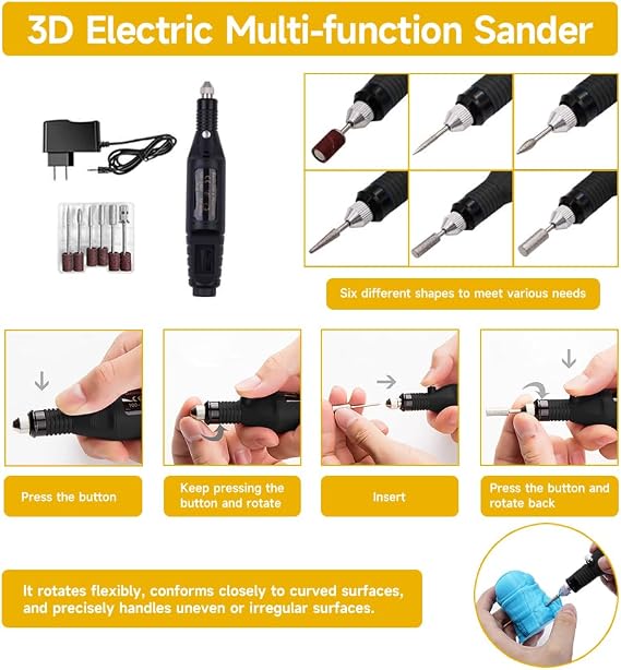 Anyman 3D Printer Finishing Kit with Soldering Iron and Electric Polisher