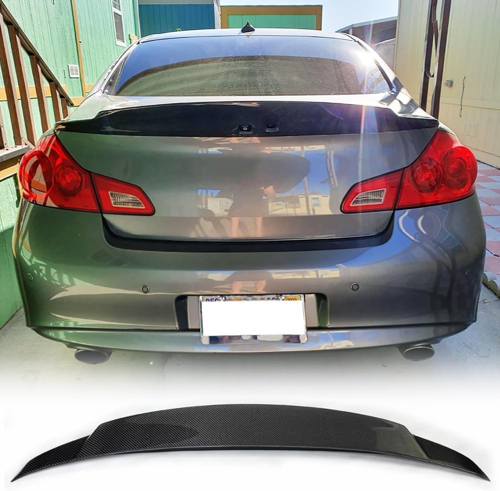MCARCAR KIT G37 Carbon Fiber Trunk Spoiler for Infiniti G35