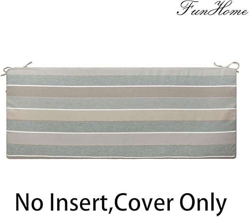 Miniatura 49 de FUNHOME Funda de cojín de banco para exteriores de 42 x 18 x 3 pulgadas, funda impermeable con cremallera y lazos, funda resistente a la Medalla