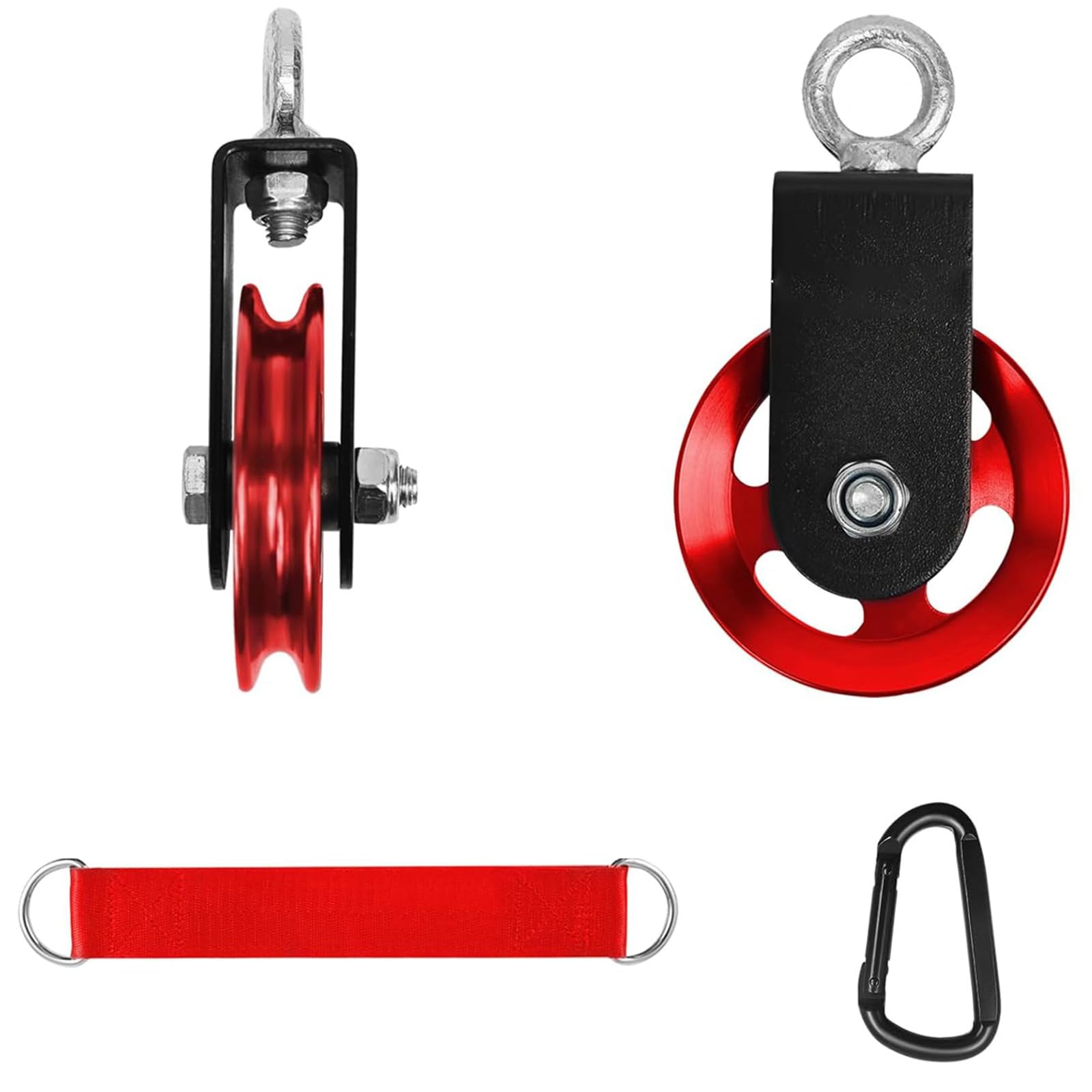 Cable Pulley Wheel for Home Gym Pulley Systems, Upgraded 90mm Aluminium Gym for Maximums 660LBS Load Fitness Wheel