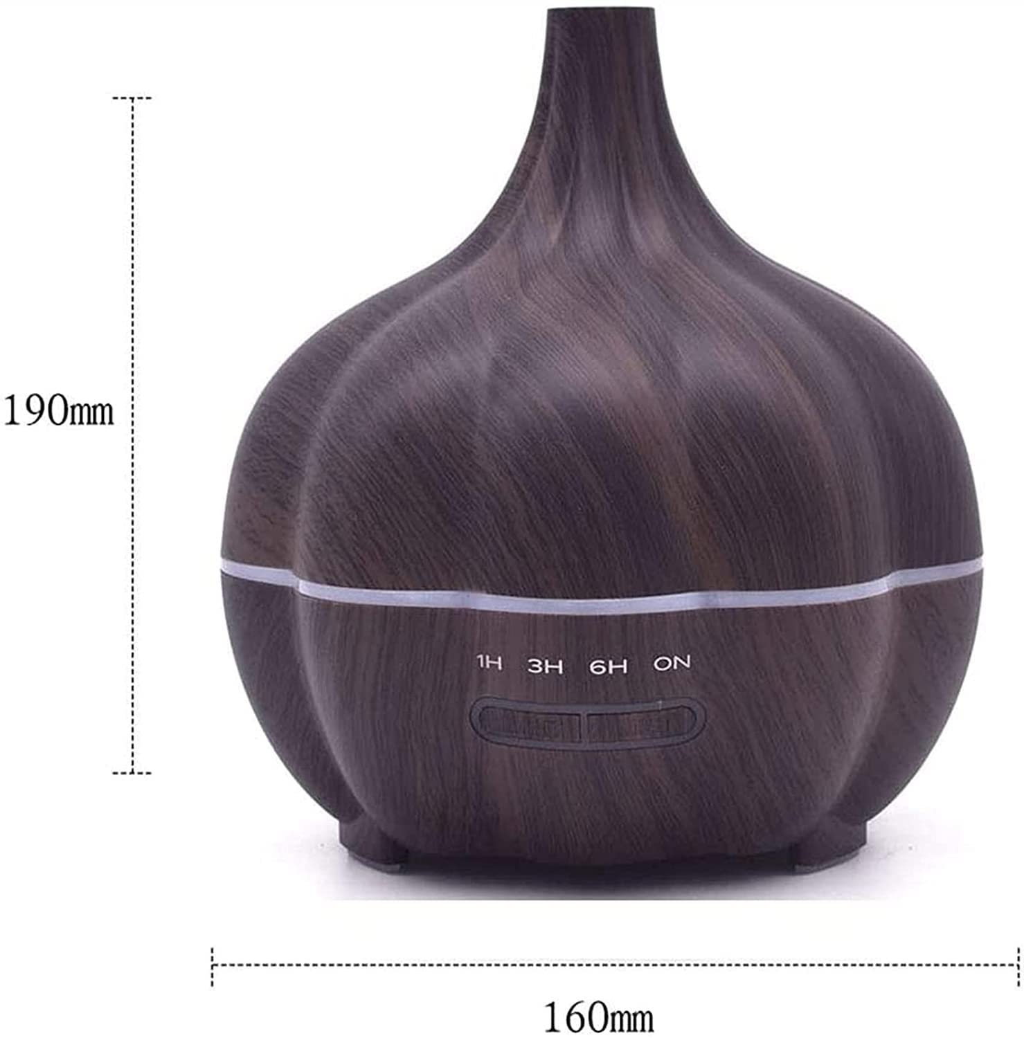 Difusor de Aceite Esencial de Oficina de Humidificador de Aire Ultrasonic de 300 ml Difusor de Aceite Esencial for la Oficina en casa Fresca Fogger Mist Maker