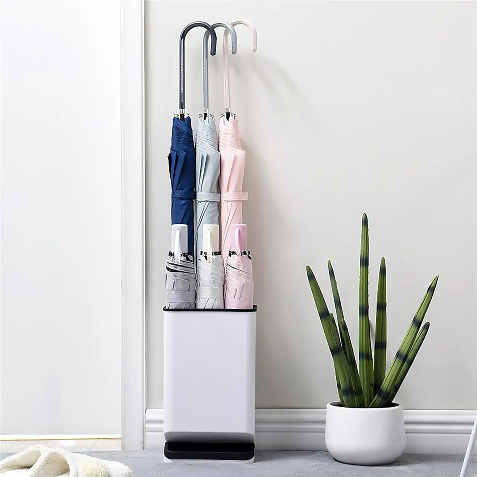 Support de rangement pour parapluie au sol adapté maison et école
