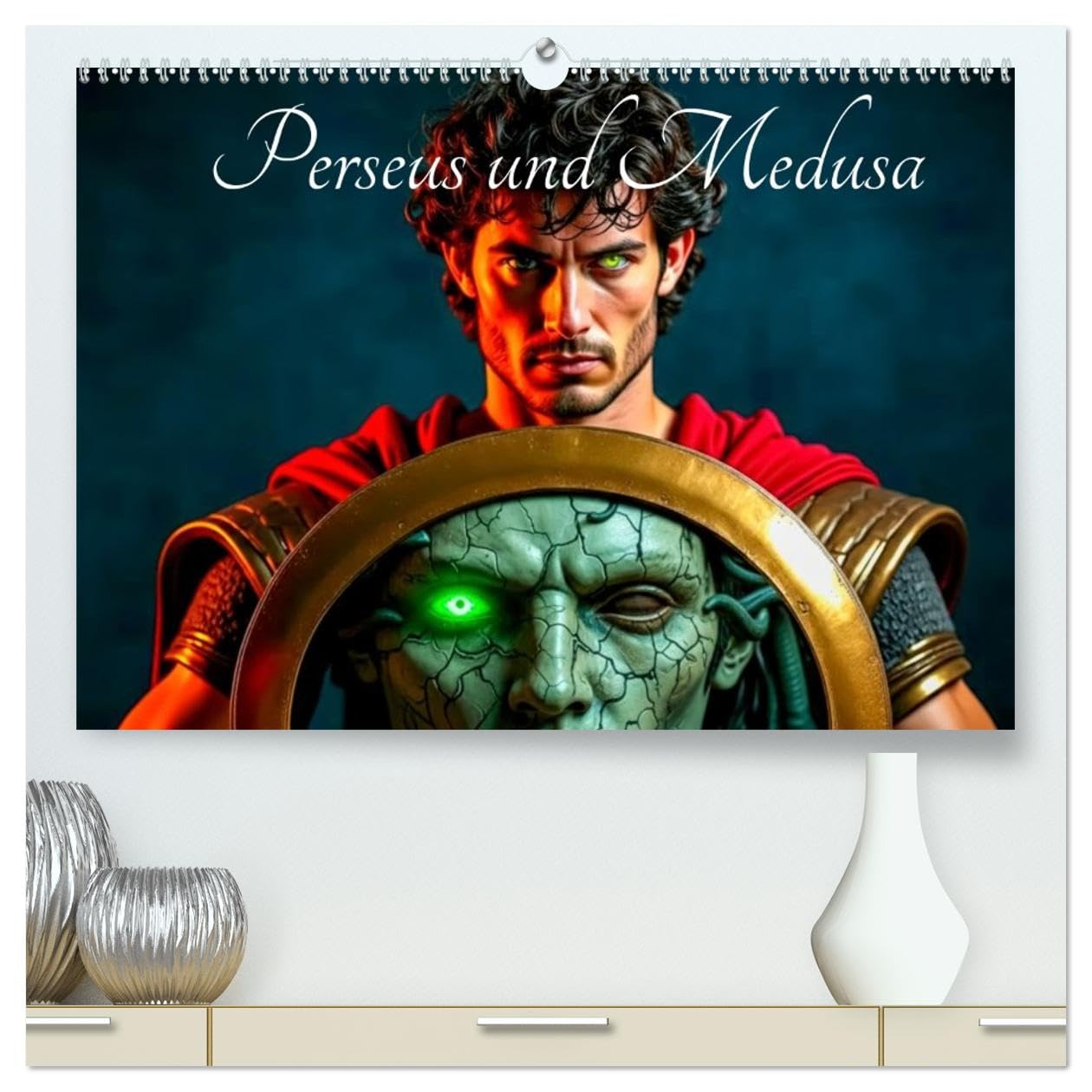 Perseus und Medusa (hochwertiger Premium Wandkalender 2027 DIN A2 quer), Kunstdruck in Hochglanz: Perseus gegen Medusa – eine visuelle Heldenreise in 12 epischen Momenten. (CALVENDO Kunst)