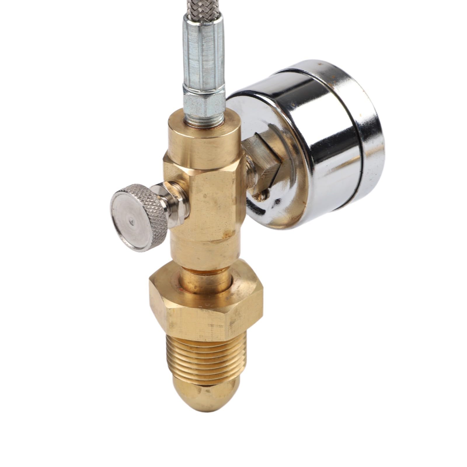 BS 341 - Manguera de recambio de cilindro de argón n.º 3 con conexión G de 5/8 pulgadas para adaptador de transferencia de estación de llenado del Reino Unido, 90 cm