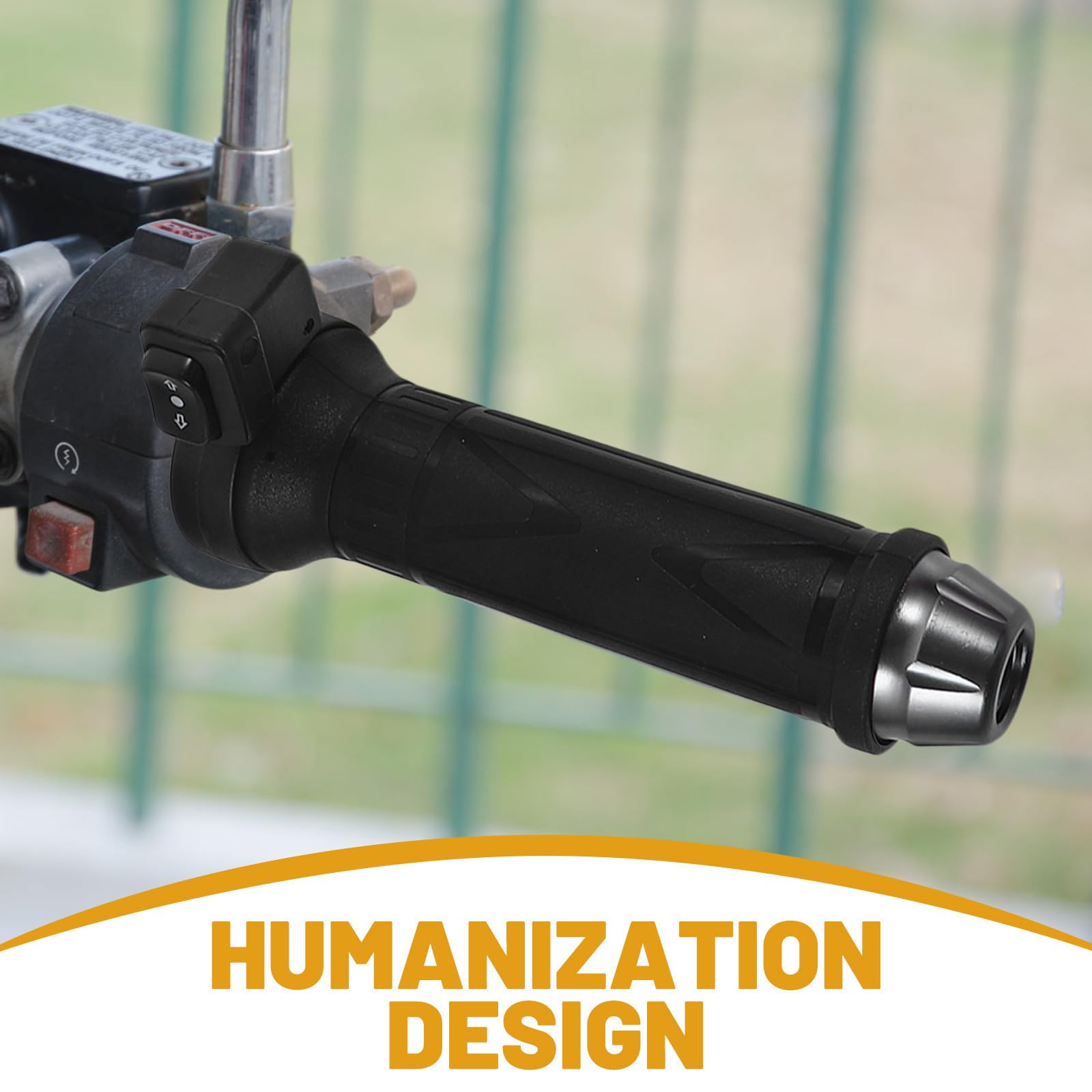 2 Stück Motorrad Heizgriffe 12v für 22mm Lenker aus Abs und Gummi