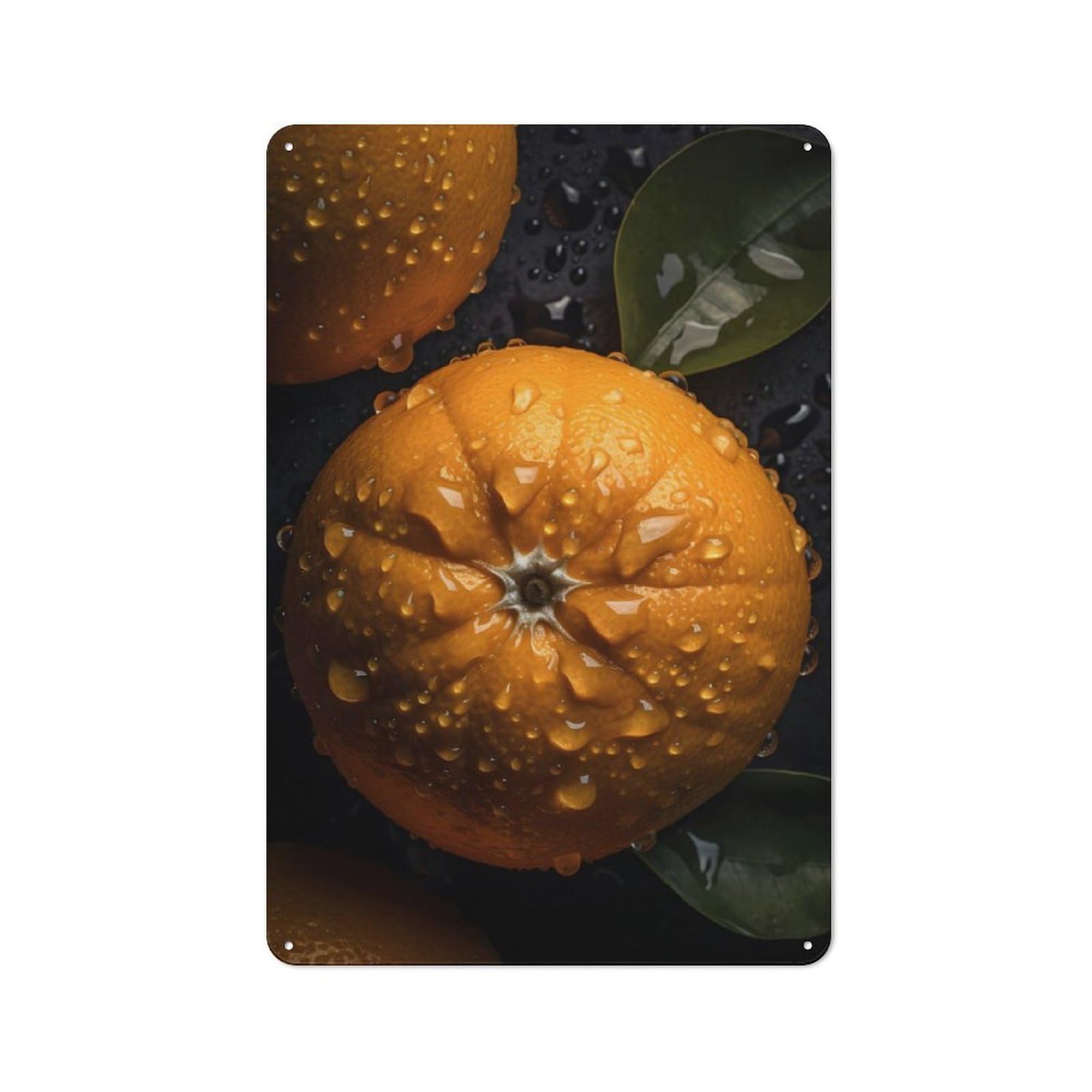 Junmoney Fresh Clementine Retro Metal Wall Sign 30X20cm For Man Cave Or Games Room, A Housewarming Gift For Games Room Collectors