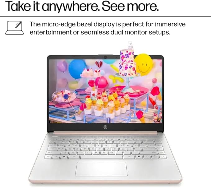 HP Laptop 14 pulgadas Intel N150 16GB RAM 384GB W11 Pro miniatura 5