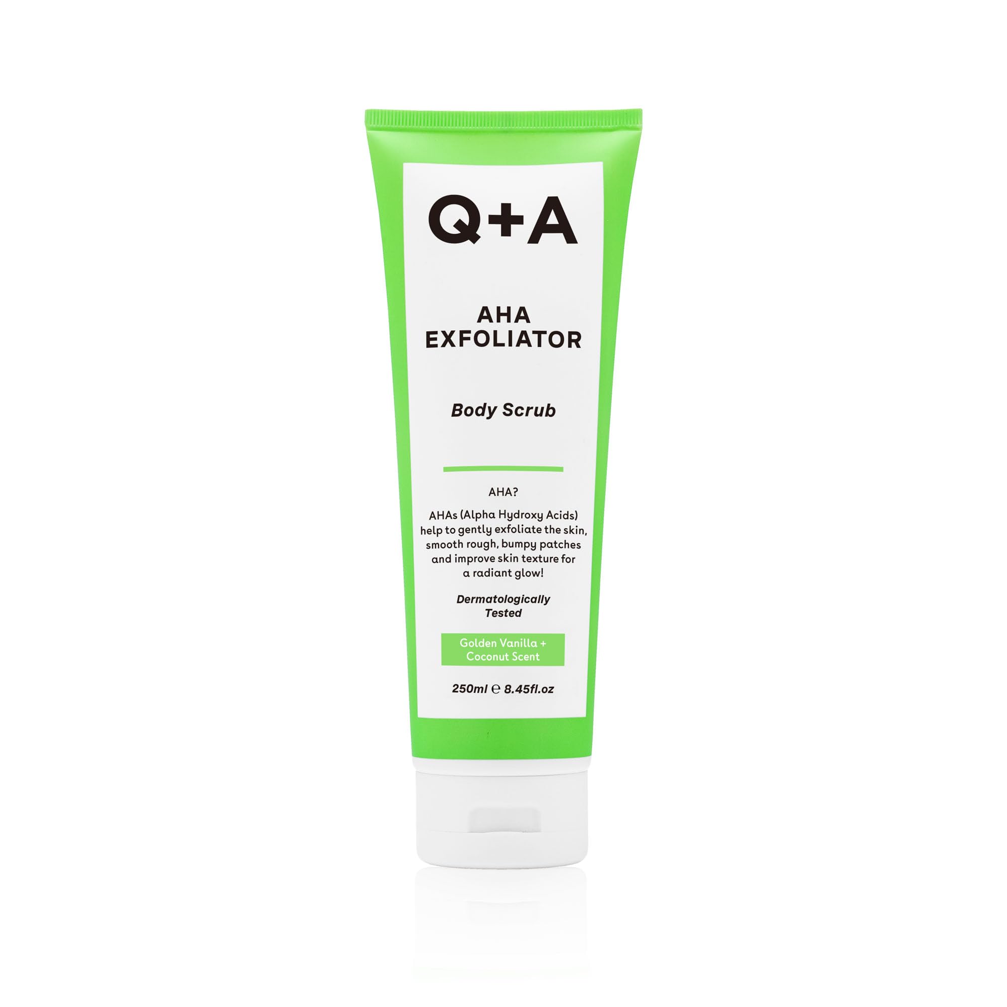 Q+A Exfoliante Corporal AHA 250 ml Ácido Láctico Glicólico