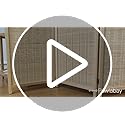 4 Panel Room Divider Screen, 5.6 FT Tall Bamboo Folding Privacy Screen, Freestanding Room Separator, Beige