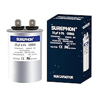 Vista 23 de 40+5 uF 40/5 MFD ±5% 370V/440VAC Condensador de Arranque y Funcionamiento Dual CBB65B Funciona para Motor de Ventilador de Unidad de Aire