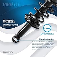 Vista 1925 de Detroit Axle - Kit de suspensión delantera de 10 piezas para Chevy Aveo Aveo5 Pontiac G3 Wave 2 Ready Struts Assembly 2 Enlaces de barra