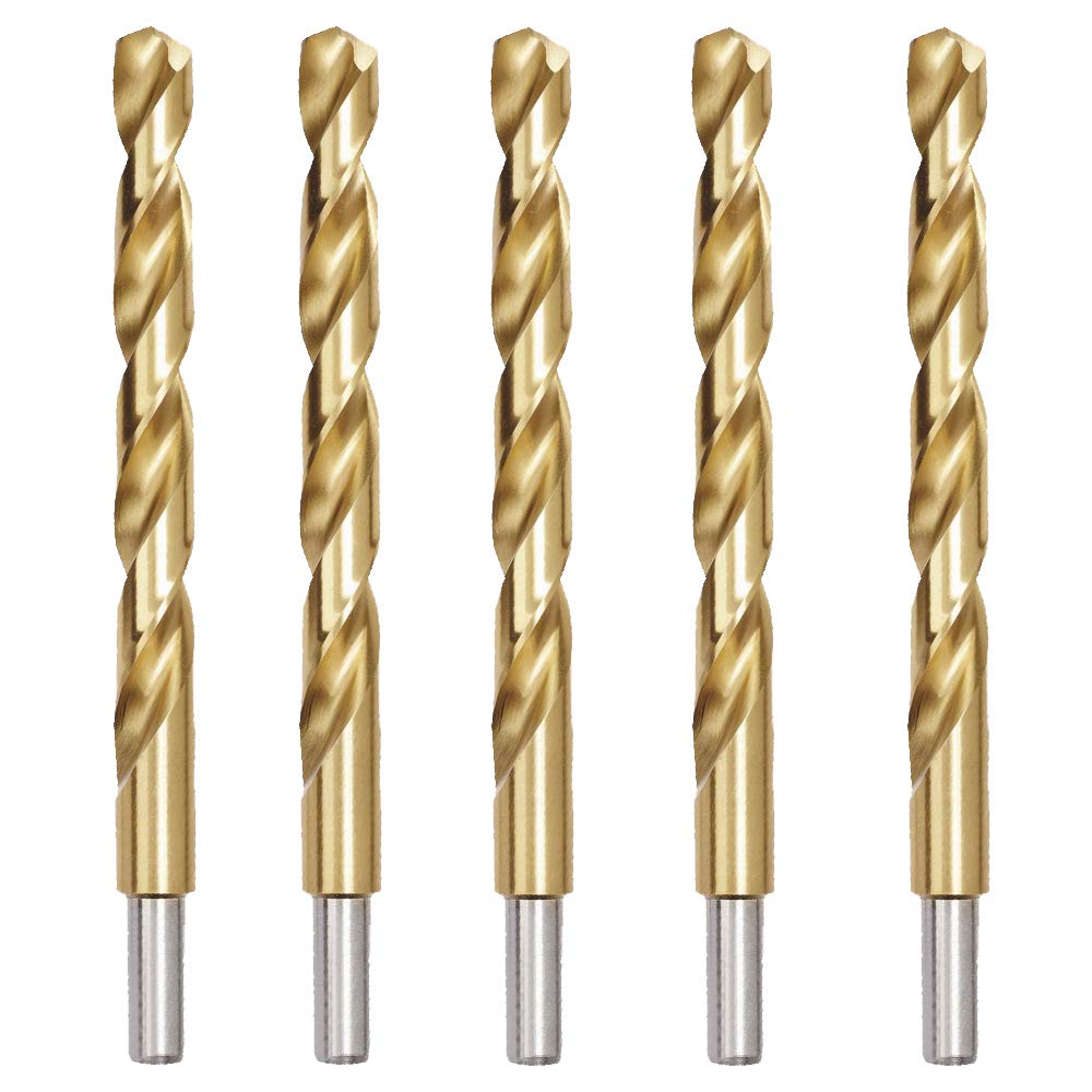 Titanium Coated Drill Bits - 1/2" Jobber Bits -10