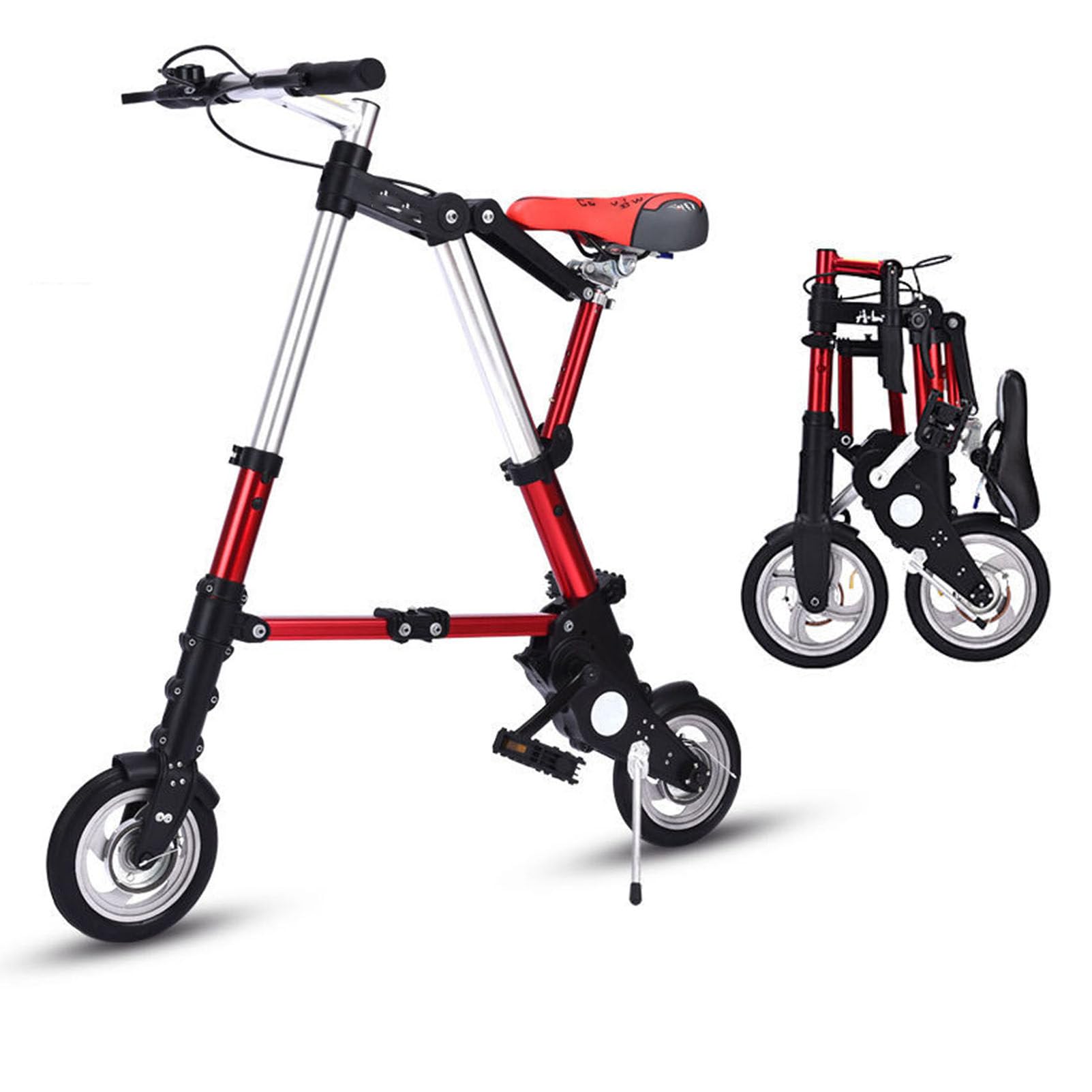 Bicicletta pieghevole da città in alluminio leggero, design portatile a piegatura rapida, per sport all'aria aperta, viaggi, comoda e ideale per studenti e pendolari