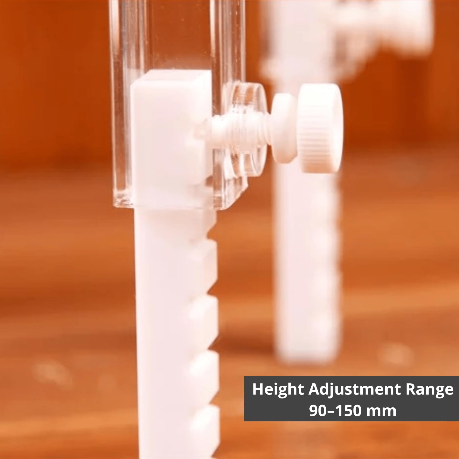 Proteína Skimmer Soporte Accesorios de elevación Ajustables Material acrílico para Acuario Tanques de Peces Tamaños de la Oficina del hogar S M L