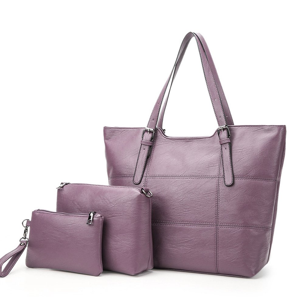 Women Shoulder Handbags Tote 3 piece Set Bags Large Capacity