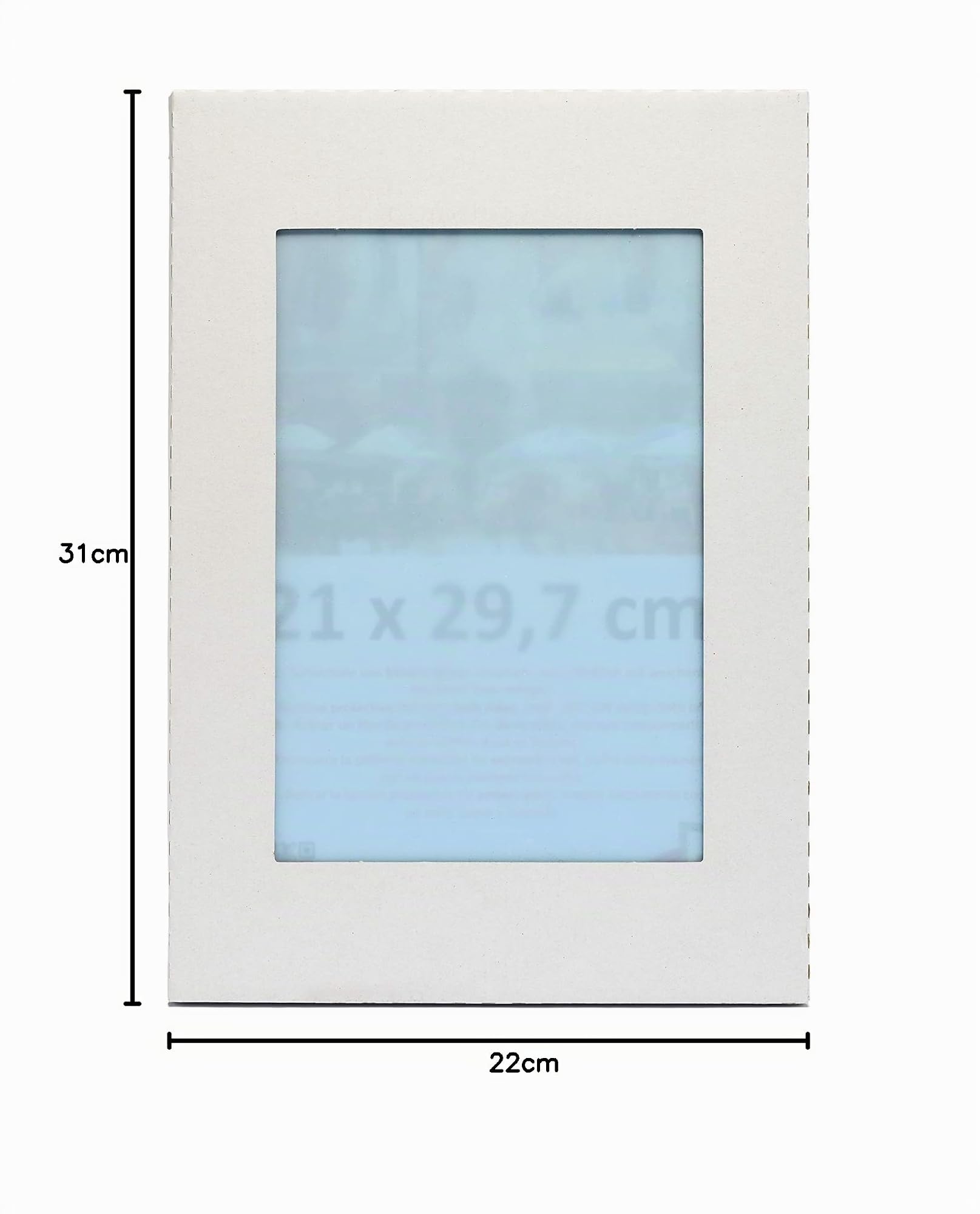 3-B cornice a Giorno CLIP 21x29,7 cm (A4) - Portafoto senza cornice con vetro acrilico