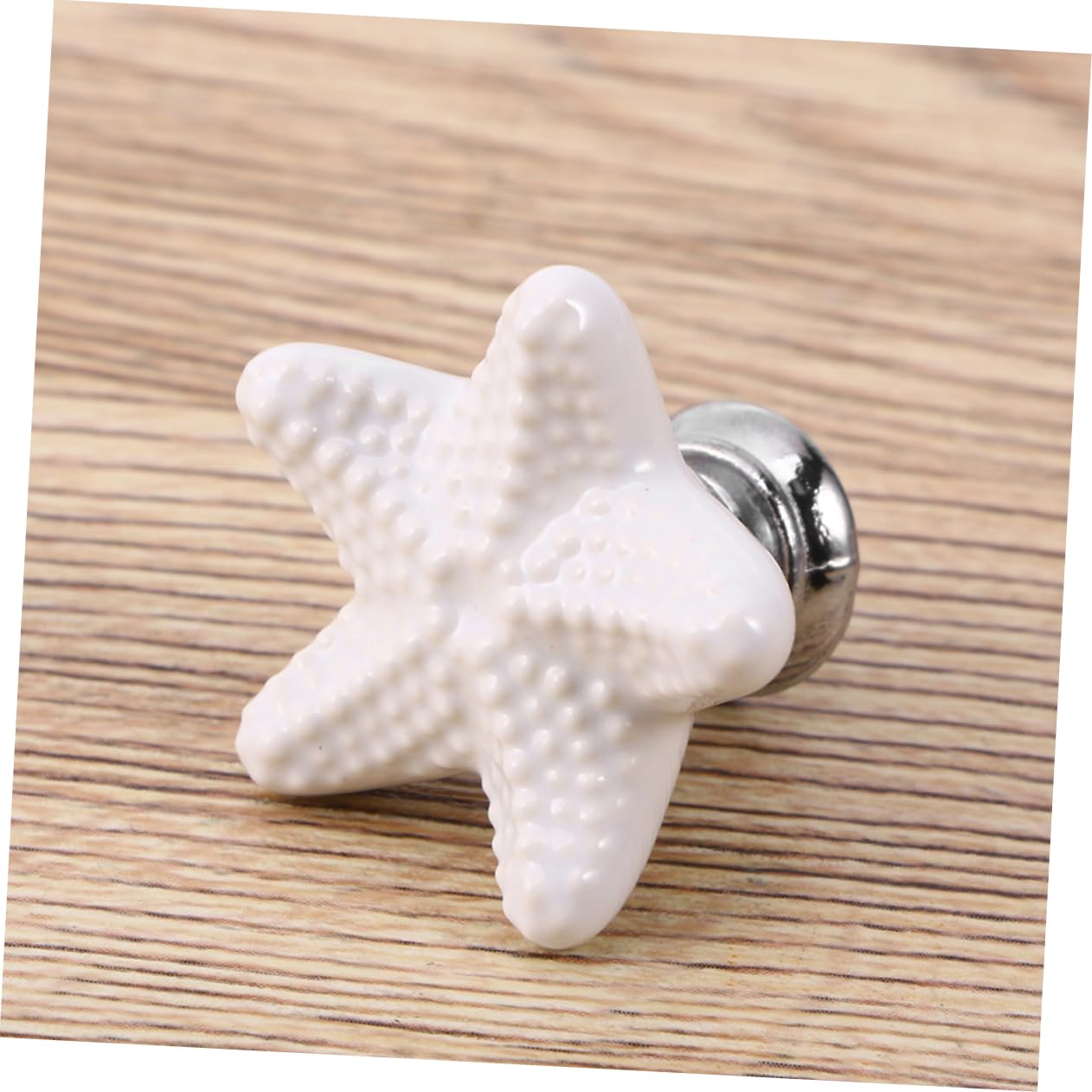 jojofuny 12 Pz Pomello a Stella Manico in Cristallo Pomello Dell'armadio Pomelli Dei Cassetti Manopole Nere Pomoli Per Armadi e Cassetti Bianca Bambino Ceramica Maniglia