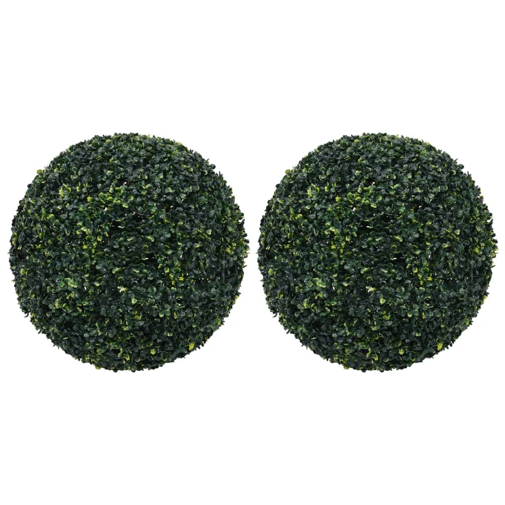 vidaXL 2x Artificial Boxwood Balls 52 cm Floral Decoration Fake Plant Hanging Artificial Boxwood Ball Artificial Plant Hanging Decor Garden