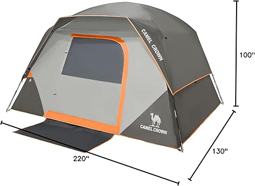 Miniatura 8 de CAMEL CROWN Tents for Camping 46 Person Tent Waterproof Easy Setup Backpacking Tents