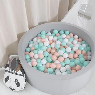 GOGOSO Ball Pit Balls for Toddlers Kids Plastic Balls for Ball-Pit Playpen Pool Baby Play Pastel BPA-Free Non Toxic Play Pastel Crush Proof Bal 50 100 200 500 1000 Count