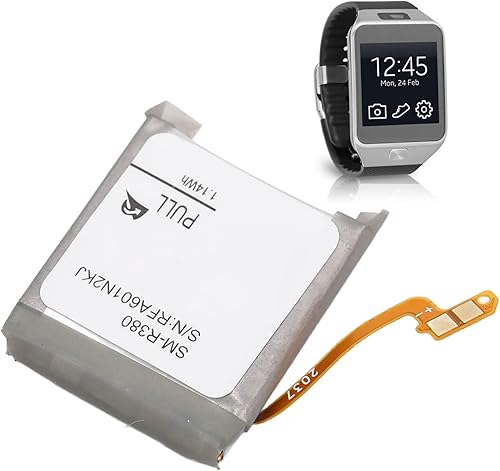 Diyeeni BR380FBE - Batería de repuesto para Gear 2 R380 para Gear 2 Neo R381, batería de litio de reloj de 320 mAh,
