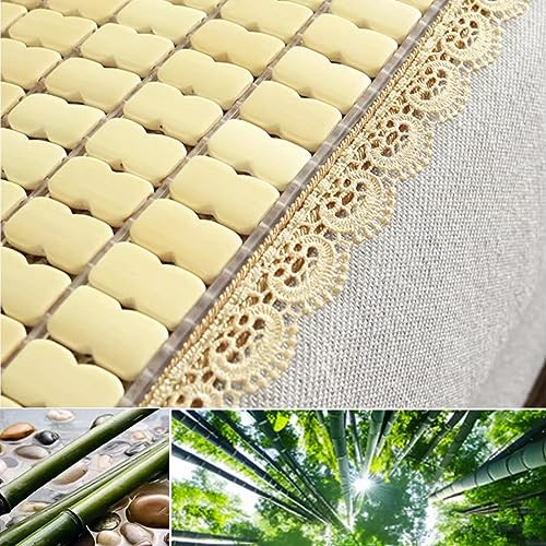 Alfombra de bambú tipo mahjong de 60x165cm para cama y sofá 7