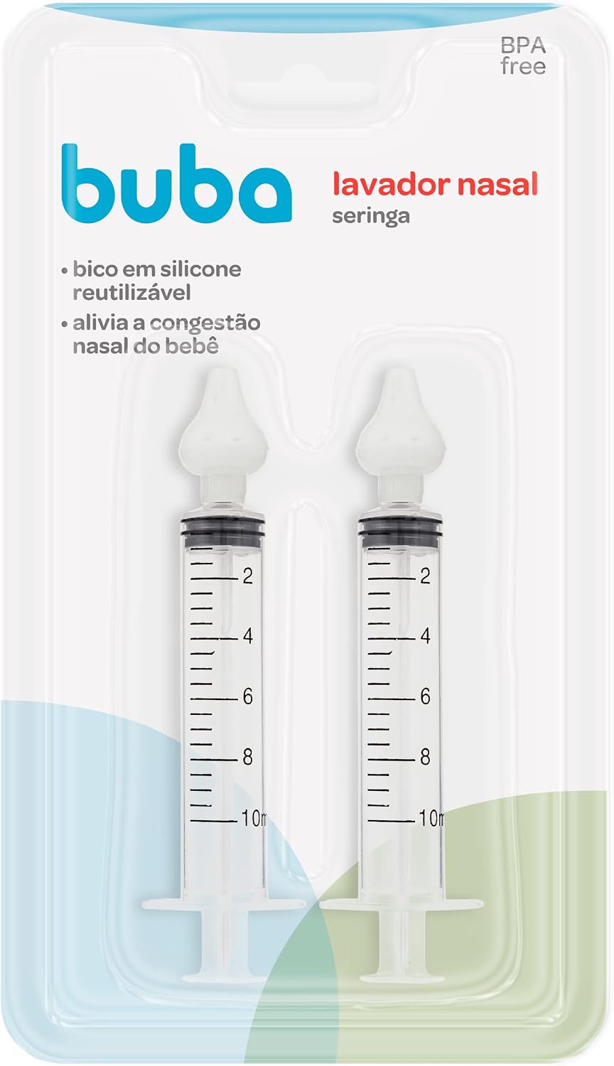 Lavador Nasal Seringa 2 unidades, Buba