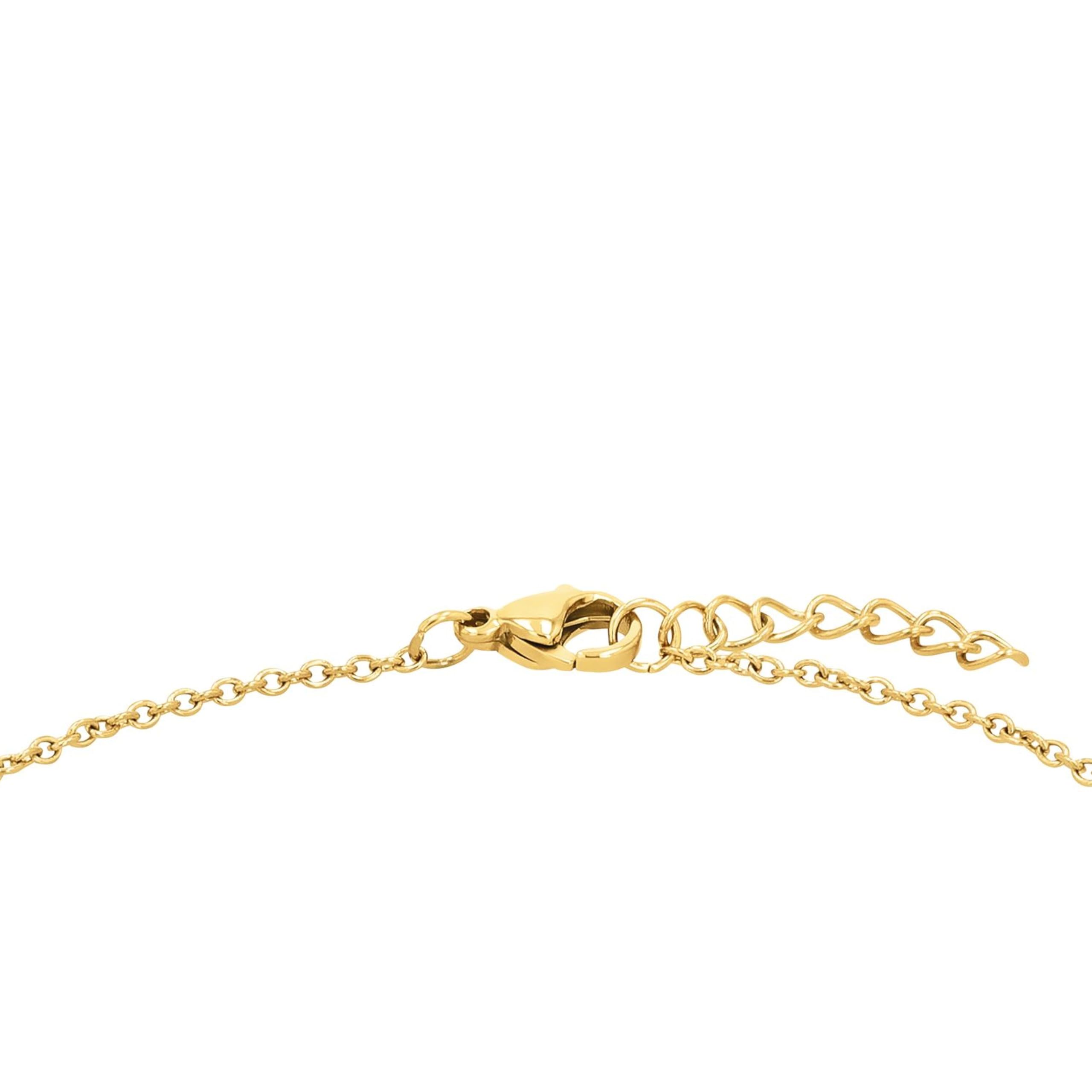 Amor Fußkette für Damen, Edelstahl, Zirkonia (synth.)