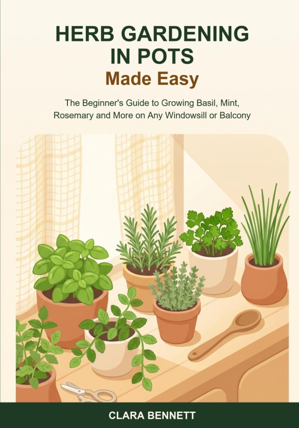 Herb Gardening in Pots Made Easy: The Beginner's Guide to Growing Basil, Mint, Rosemary and More on Any Windowsill or Balcony