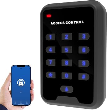 UHPPOTE 2.4GHz WiFi RFID Door Access Control Keypad Tuya App Remote Control
