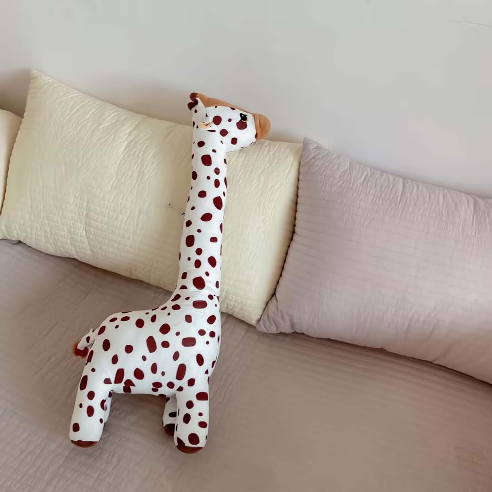 Peluche Giraffa Morbido Cuscino Animale Pupazzo Giocattolo Farcito Regalo Tenero Materiale Soffice Adatto a Bambini Ufficio Decorazione Interna, 40 cm