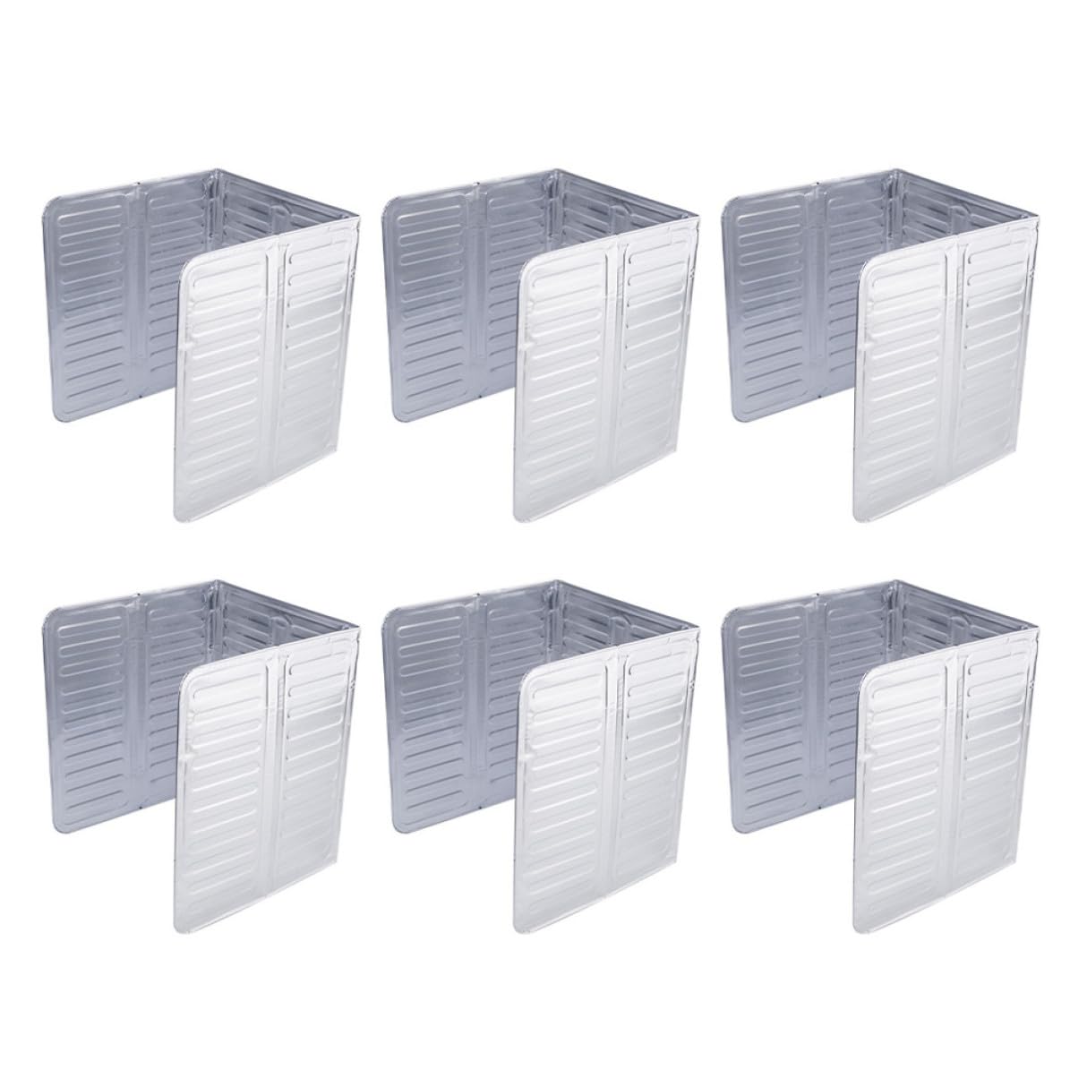 LIFKOME Oil Proof Boards 6pcs Aluminum Foil Splash Screens Heat-Resistant Stove Oil Splash Guards for Cooking and Wall Protection