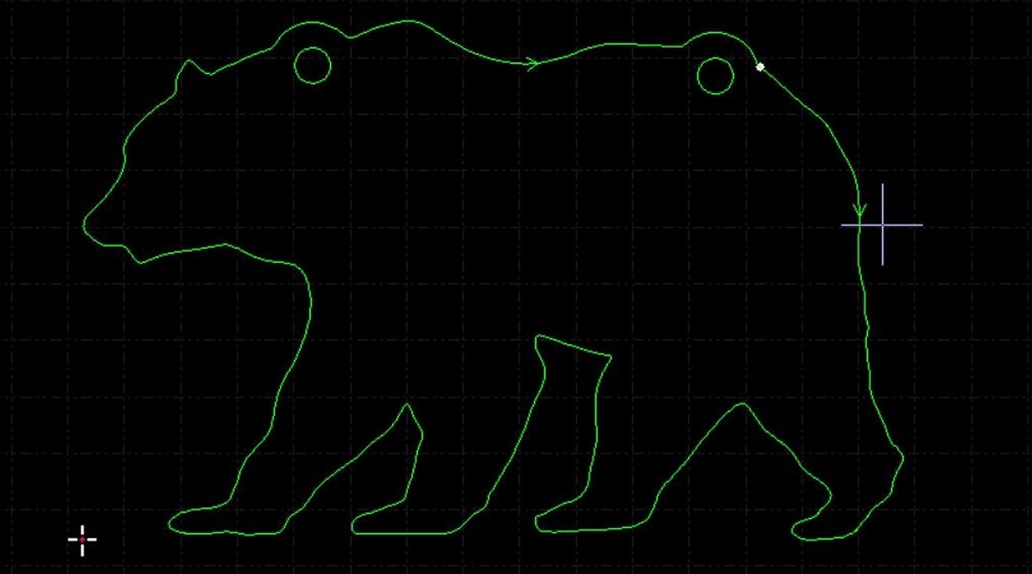 Tactical Scorpion Gear TSG-GGBEAR AR500 14" x 9" x 3/8" Bear Steel Shooting Target Gong Laser Cut