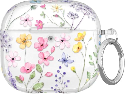 Miniatura 9 de VELVET CAVIAR Funda compatible con AirPods 4 con llavero – Lindas fundas protectoras duras para AirPod de 4ª generación para mujeres, disco vaquera