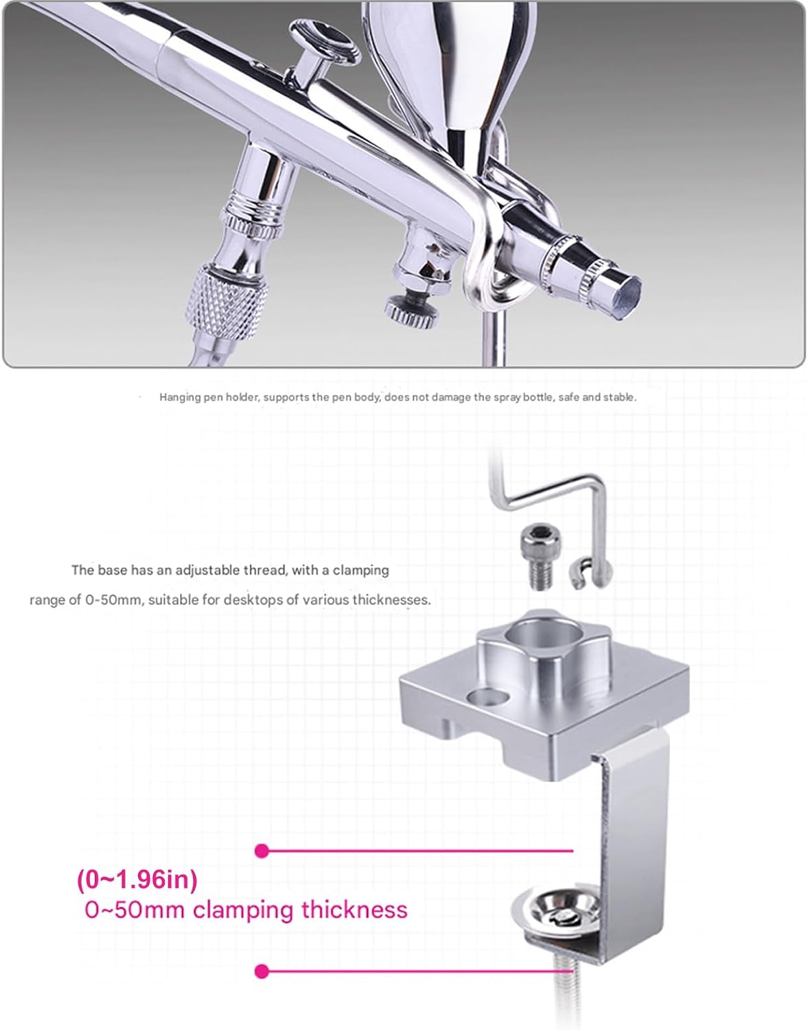 Metal Airbrushes Stand Providing Long-Term Reliability in Professional Studios Metal Construction