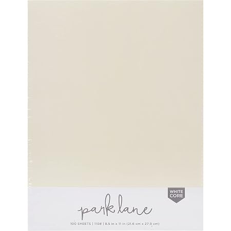 Amazon.com : Cardstock 8.5 x 11 Paper Pack - 110 lb Yellow Ivory ...