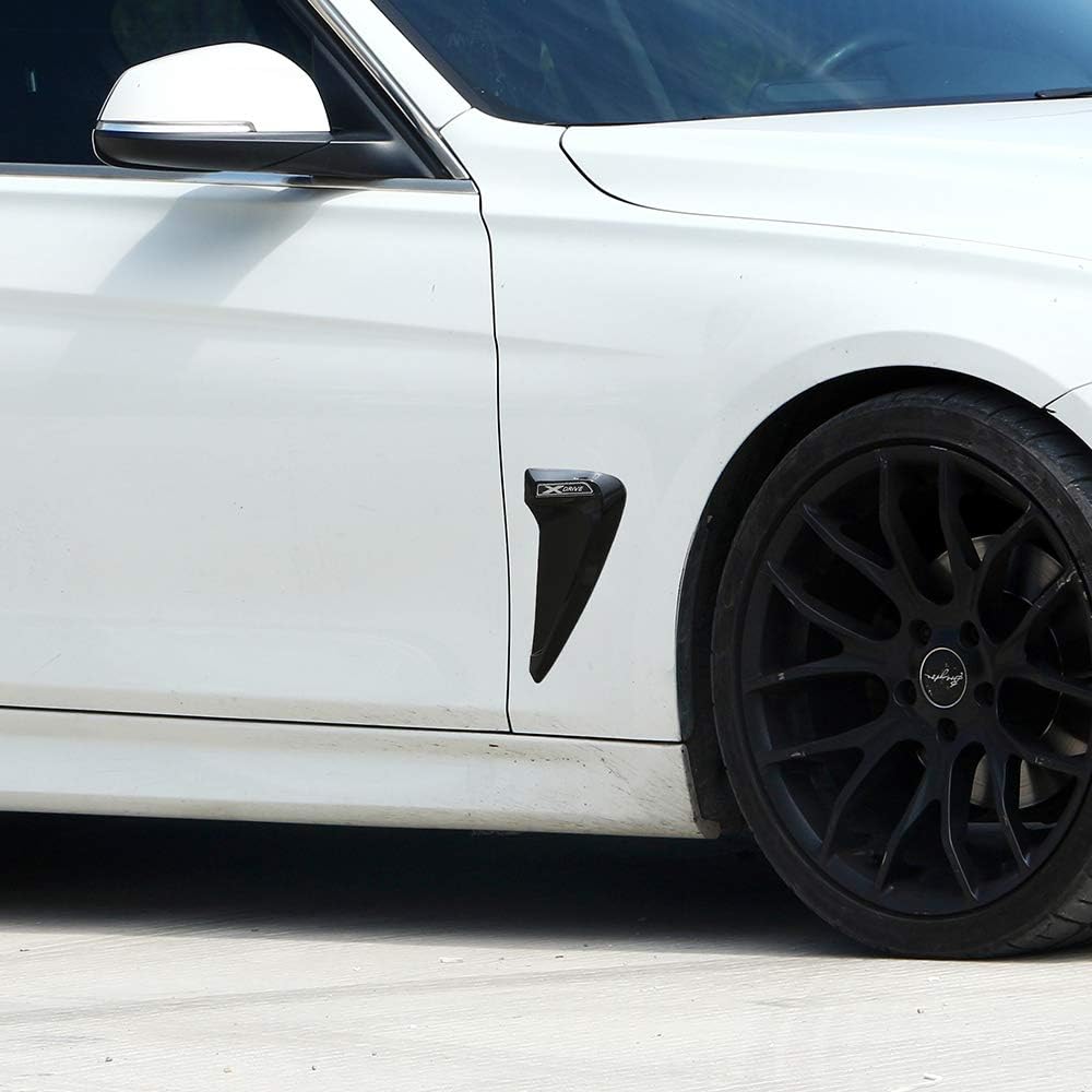 For BMW F30 F31 F32 F33 Xdrive Emblem Logo Shark Gills Side Fender Vent Decoration 3D Stickers Auto Accessories (Style 1)