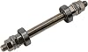 Solid Metal Hub Axle Spindle for Bicycle Front Wheel Hub and Rear Wheel Hub with Consistent Tolerance Control (Front)