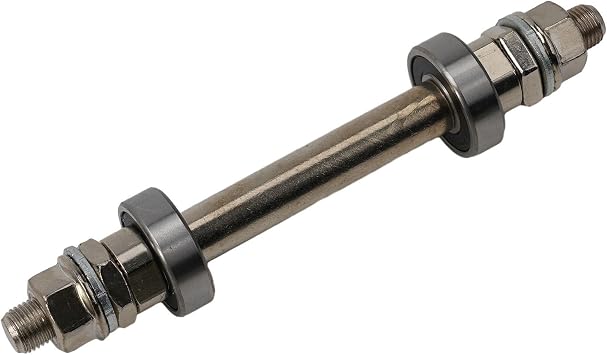 Solid Metal Hub Axle Spindle for Bicycle Front Wheel Hub and Rear Wheel Hub with Consistent Tolerance Control Front